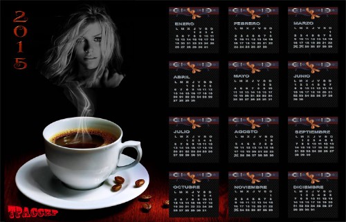 Календарь на 2015 год - Утренний кофе